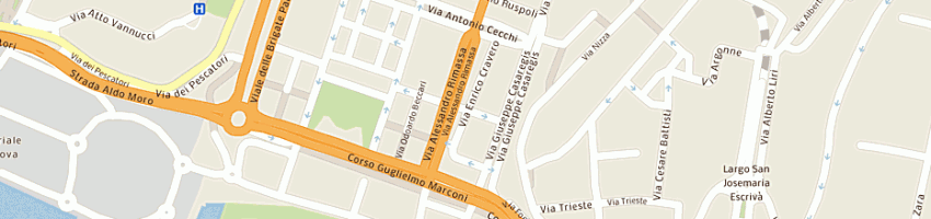 Mappa della impresa antenna center (srl) a GENOVA