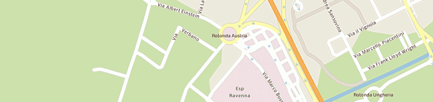 Mappa della impresa piazza italia srl a RAVENNA