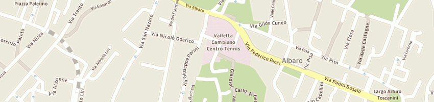 Mappa della impresa centro sport valletta cambiaso a GENOVA