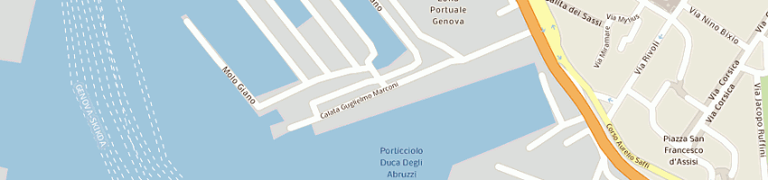 Mappa della impresa stim srl servizi tipografici integrati e marittimi a GENOVA