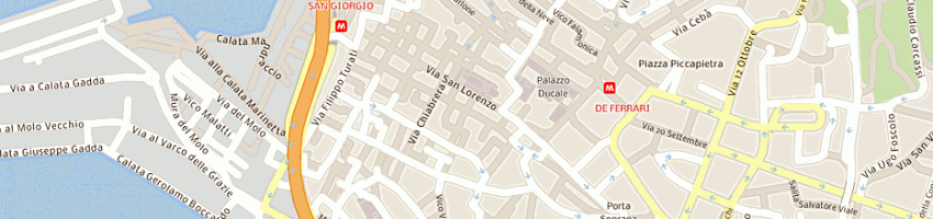 Mappa della impresa filippone gianfranco a GENOVA