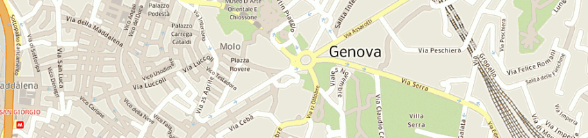 Mappa della impresa ferragamo salvatore italia spa a GENOVA