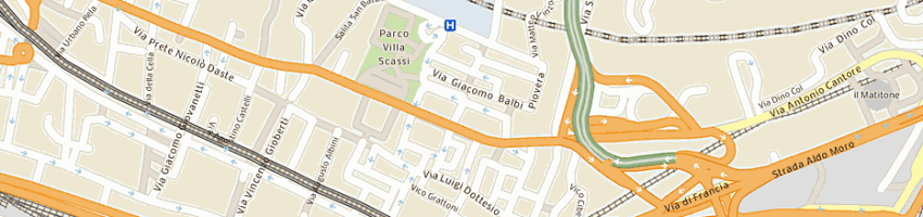 Mappa della impresa centro dell'auto a GENOVA