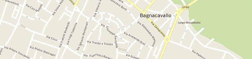 Mappa della impresa angeli stefano a BAGNACAVALLO