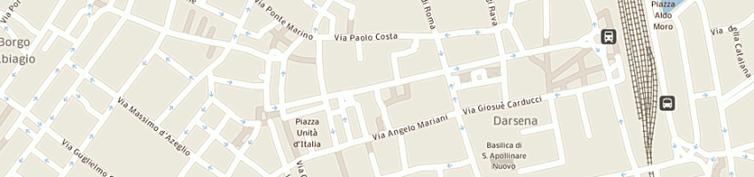 Mappa della impresa centro benessere portofino's di fusaroli monica a RAVENNA