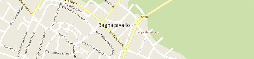 Mappa della impresa mazzolani gianfranco a BAGNACAVALLO