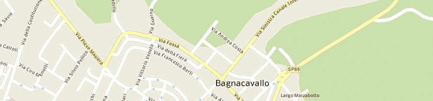 Mappa della impresa dirani alberto a BAGNACAVALLO