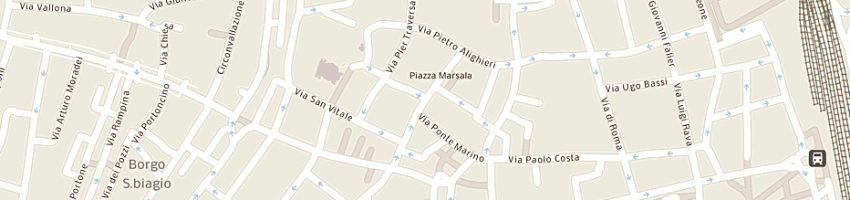 Mappa della impresa siat (srl) a RAVENNA