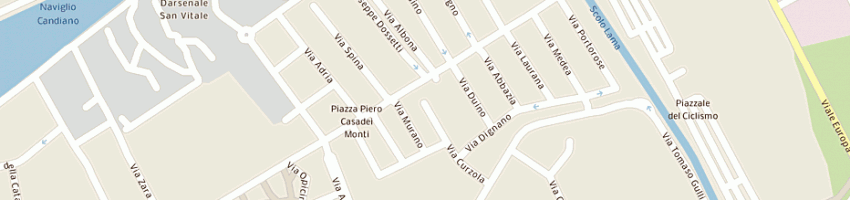 Mappa della impresa city pizza di di santo stefania a RAVENNA