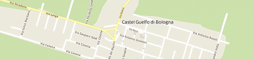 Mappa della impresa ristorante e pizzeria la rocca guelfa a CASTEL GUELFO DI BOLOGNA