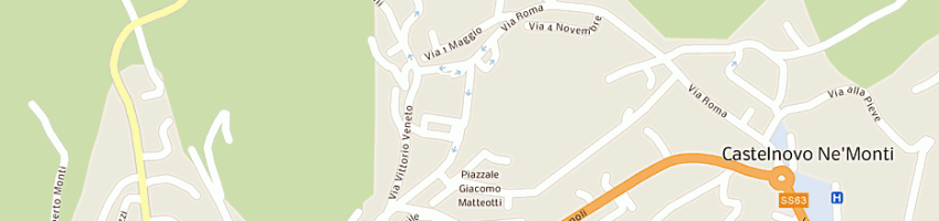Mappa della impresa albergo ristorante bismantova snc a CASTELNOVO NE MONTI