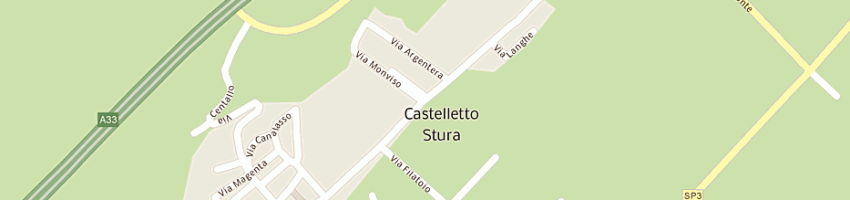 Mappa della impresa manzo antonio a CASTELLETTO STURA