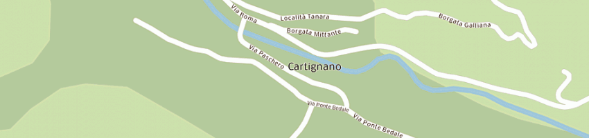 Mappa della impresa poste italiane spa a CARTIGNANO