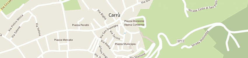 Mappa della impresa langa catering a CARRU 