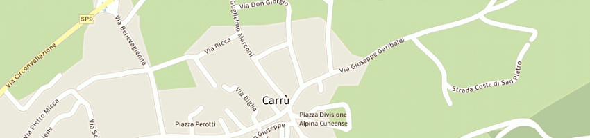 Mappa della impresa roccia gianfranco a CARRU 