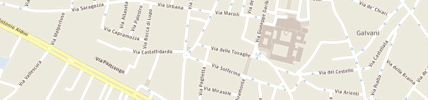 Mappa della impresa borgo delle tovaglie a BOLOGNA