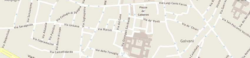Mappa della impresa studio bolzoni di danieli ezio a BOLOGNA