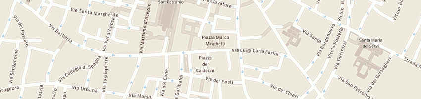 Mappa della impresa poste italiane - filiale bologna 1 a BOLOGNA