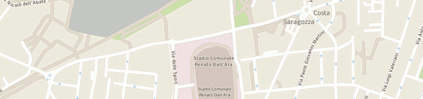 Mappa della impresa federazione ginnastica d'italia comitato regionale er a BOLOGNA