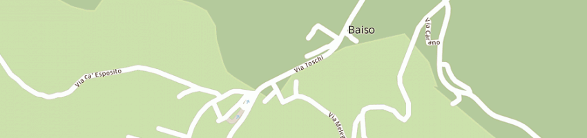 Mappa della impresa bar gelateria la piazzetta a BAISO