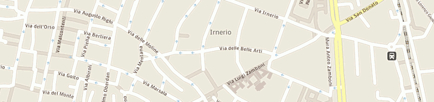 Mappa della impresa serra dario a BOLOGNA