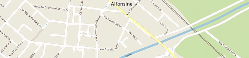 Mappa della impresa guerrini mario a ALFONSINE