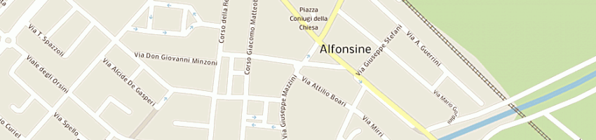 Mappa della impresa foschini roberto e c sas a ALFONSINE
