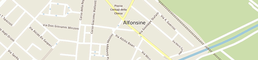 Mappa della impresa berti andrea a ALFONSINE