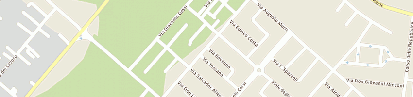 Mappa della impresa baruzzi edio a ALFONSINE