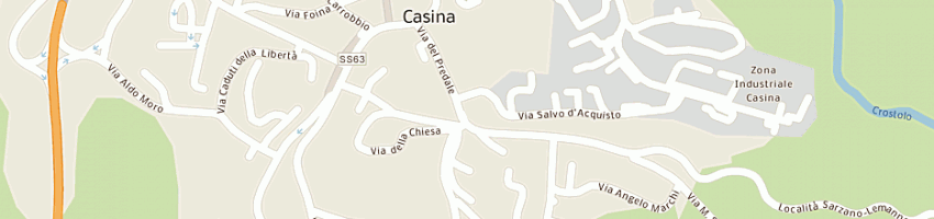 Mappa della impresa ristorante da volfango a CASINA