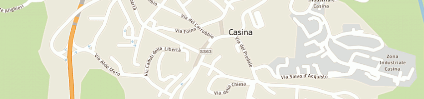 Mappa della impresa bar diana a CASINA
