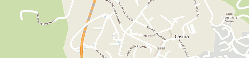 Mappa della impresa rinaldi gianfranco a CASINA