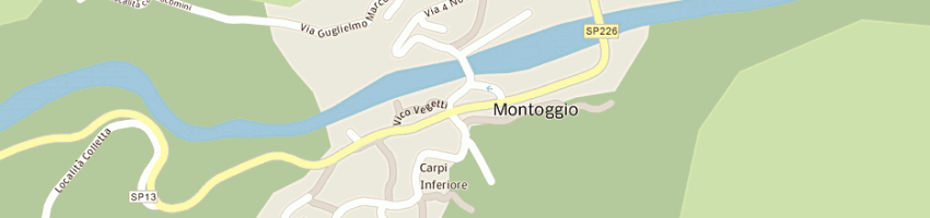Mappa della impresa dell'eva lidia a MONTOGGIO