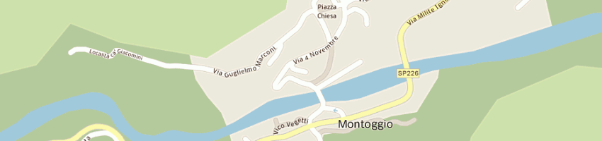 Mappa della impresa molini mauro a MONTOGGIO