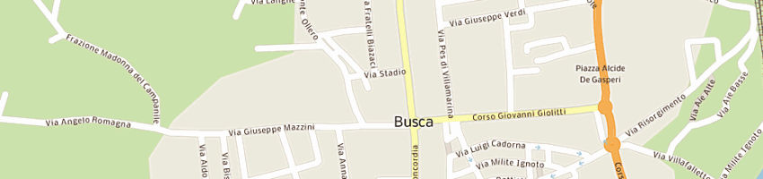 Mappa della impresa fagiolo piero a BUSCA
