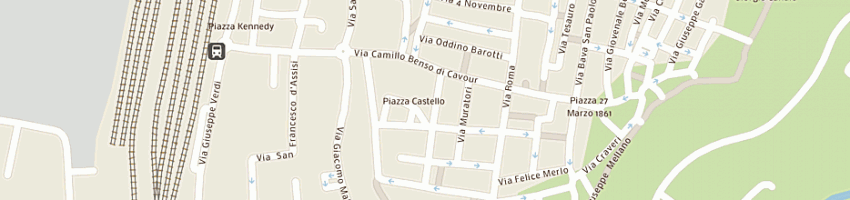 Mappa della impresa la cattolica di olivero gian carlo e c (snc) a FOSSANO