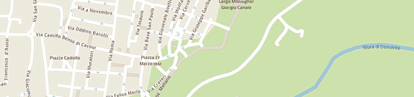 Mappa della impresa bonacossa lorenzo a FOSSANO