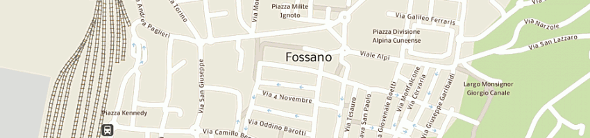 Mappa della impresa monache cistercensi a FOSSANO