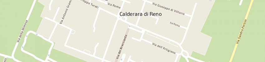 Mappa della impresa pizzeria miro' snc a CALDERARA DI RENO