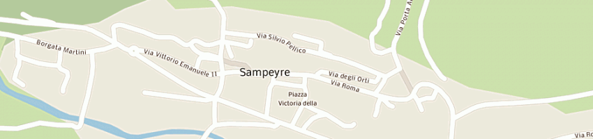 Mappa della impresa bar tavola fredda scudo di piemonte a SAMPEYRE