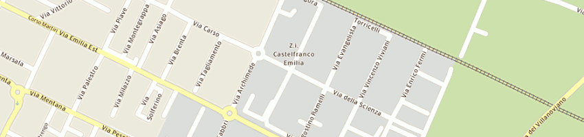 Mappa della impresa ert emilia romagna teatro a CASTELFRANCO EMILIA