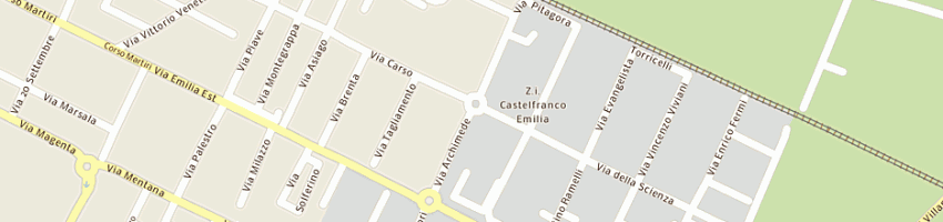 Mappa della impresa mercatone uno a CASTELFRANCO EMILIA