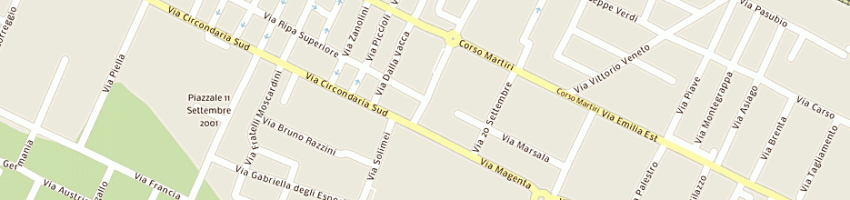 Mappa della impresa agenzia immobiliare intesa a CASTELFRANCO EMILIA