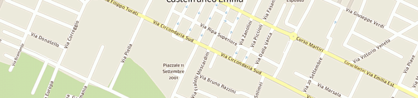 Mappa della impresa lavanderia tintoria arcobaleno bruna a CASTELFRANCO EMILIA