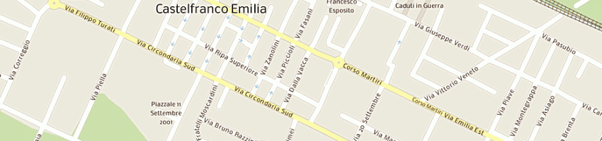 Mappa della impresa i ragazzi parrucchieri snc a CASTELFRANCO EMILIA