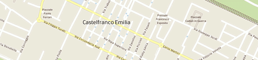Mappa della impresa omnibet a CASTELFRANCO EMILIA
