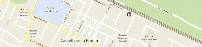Mappa della impresa bar posta a CASTELFRANCO EMILIA