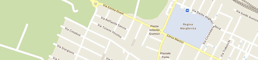 Mappa della impresa albergo aquila a CASTELFRANCO EMILIA