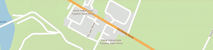 Mappa della impresa santanna recording e fungo production a CASTELFRANCO EMILIA