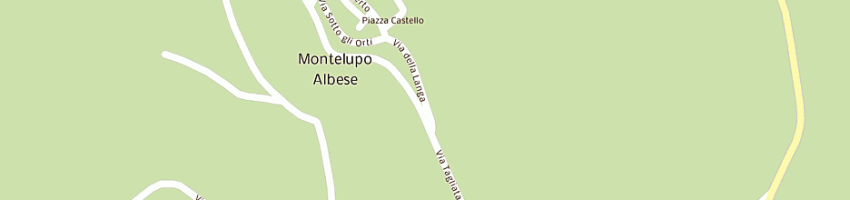 Mappa della impresa foglio elivio a MONTELUPO ALBESE